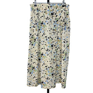Marjorie Hamilton Womens Vintage Abstract Print Midi Skirt  Size 10 Pleated